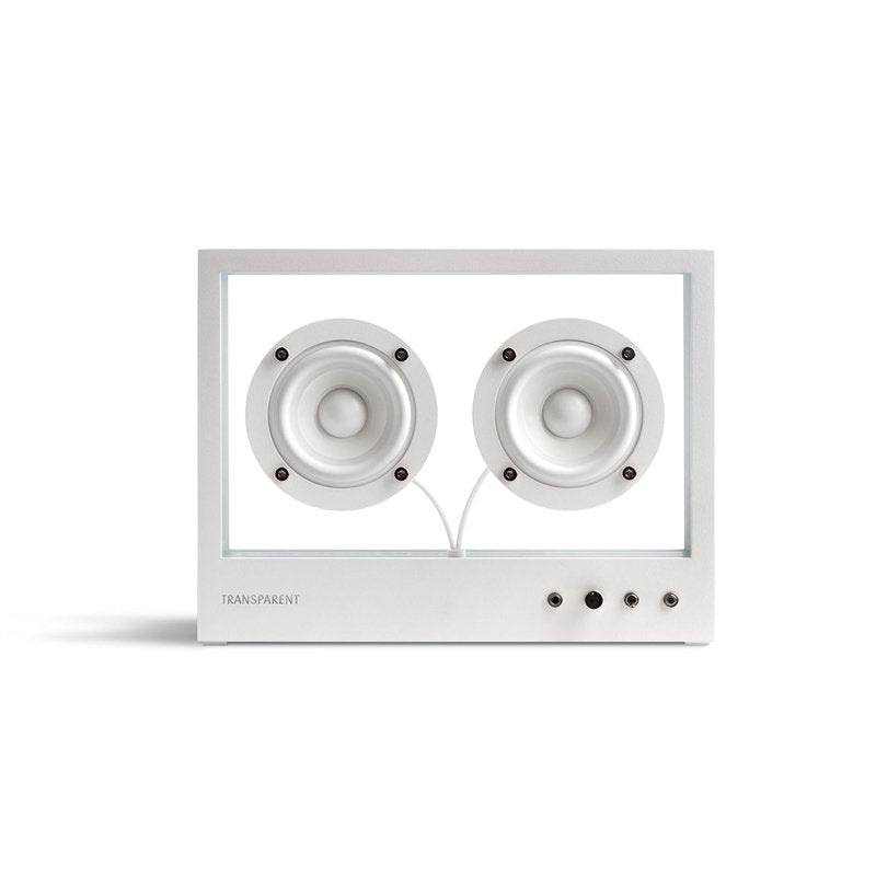 SMALL TRANSPARENT SPEAKER (White)-silversky-lifesciences.com