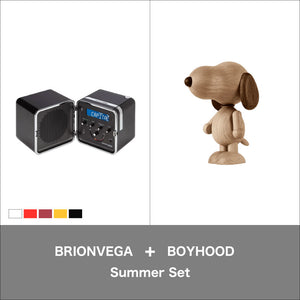 BRIONVEGA radio.cubo + BOYHOOD Snoopy Mini