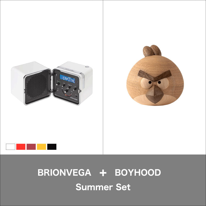 BRIONVEGA radio.cubo + BOYHOOD Angry Birds Red Small