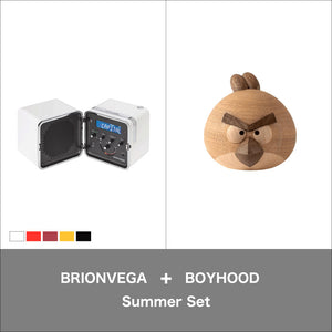 BRIONVEGA radio.cubo + BOYHOOD Angry Birds Red Small