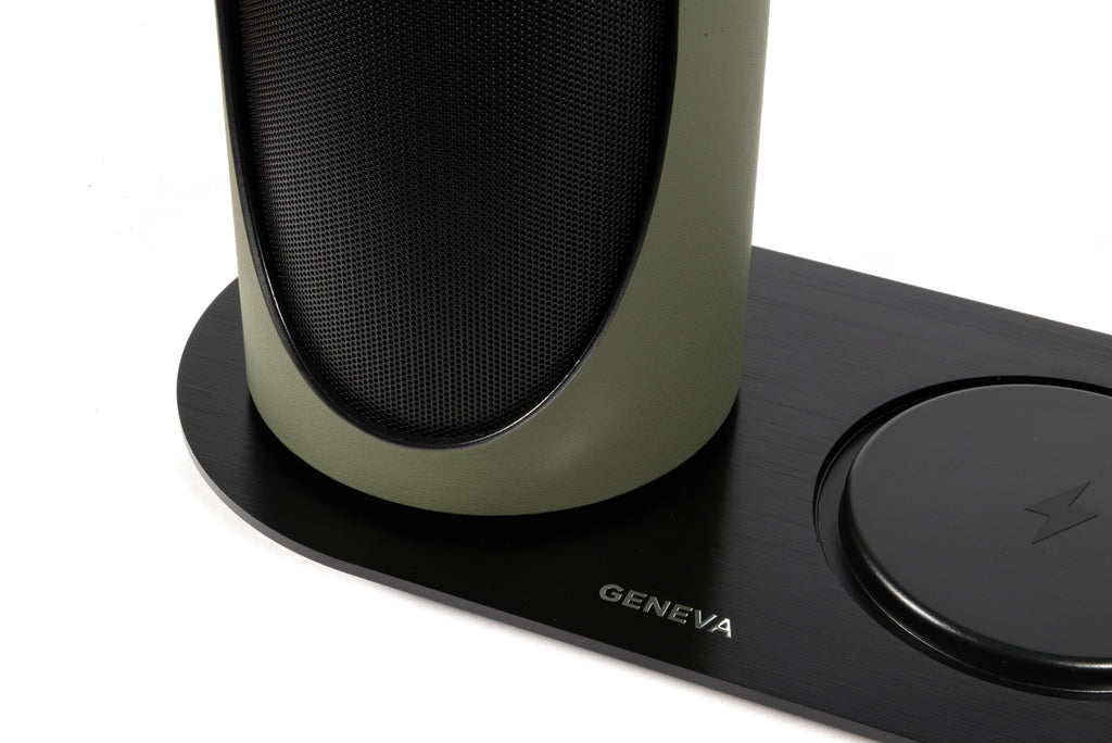 DUO｜GENEVA｜ ワイヤレス充電 ステレオワイヤレススピーカー Bluetoothスピーカー